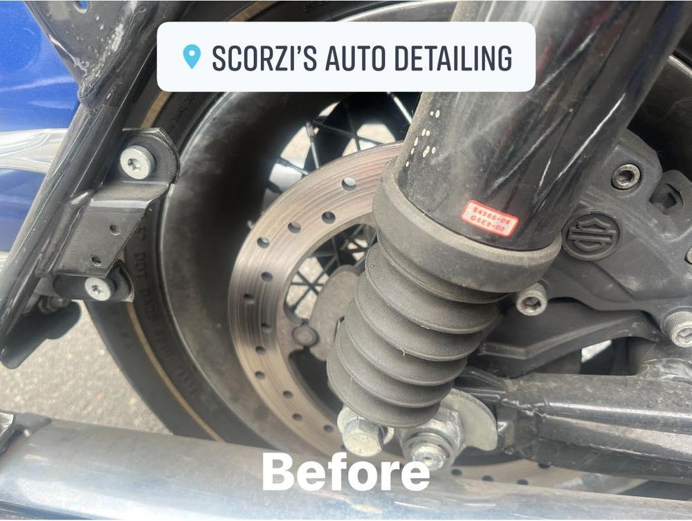 Motorcycle Detailing for Scorzi’s Auto Detailing in Easthampton, MA