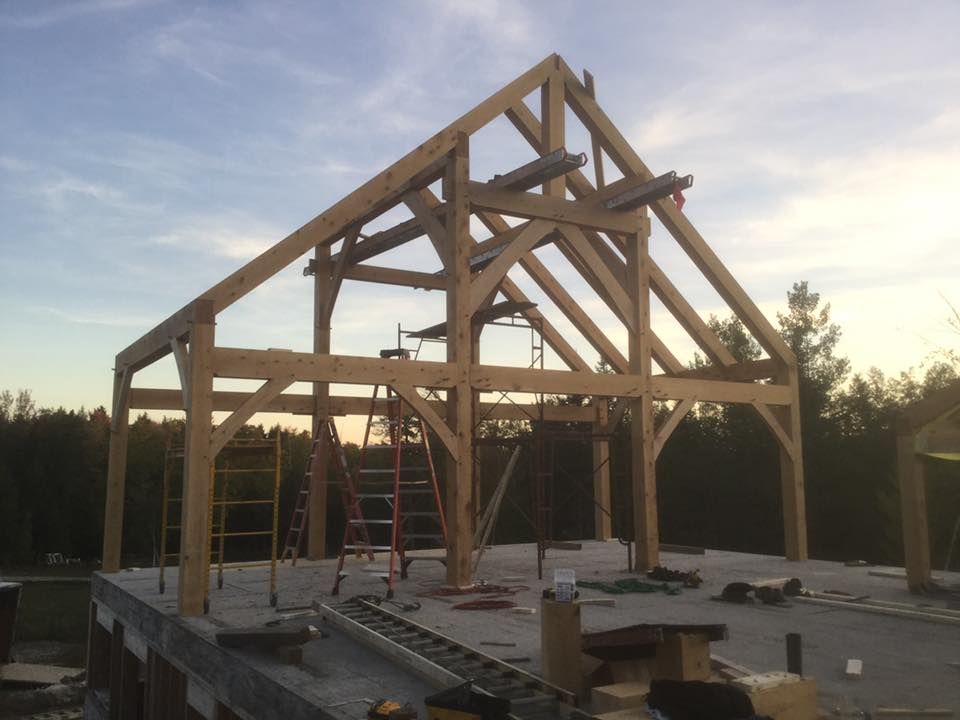 Exterior Renovations for Dresser Timber Frames in Dedham, ME