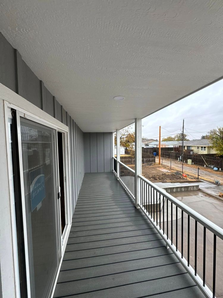 Transform your outdoor space with our expert deck & patio installation service, offering durable materials and customized designs to enhance your home's aesthetic appeal and functionality. for Jag Of All Trades Construction in Hays, KS