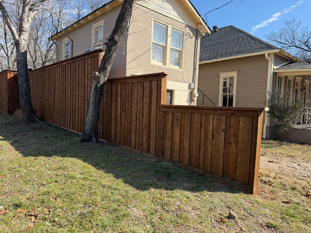 Wood Fencing Installation for B1D Fencing & Outdoors in Fort Worth, TX