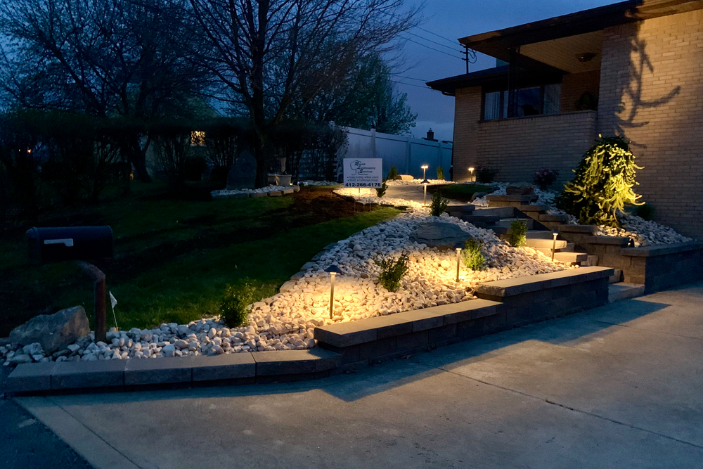 Landscape Lighting for Resnik Landscaping Services in New Kensington, PA