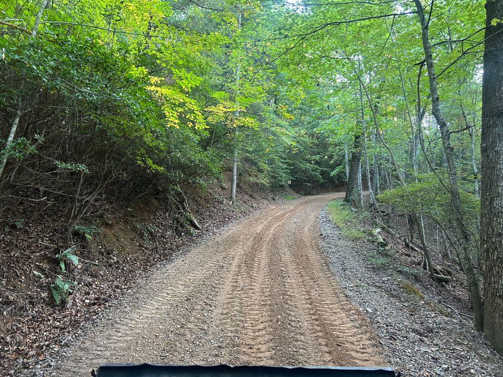 Driveway scraping for The Gravel Guy in Blairsville, GA