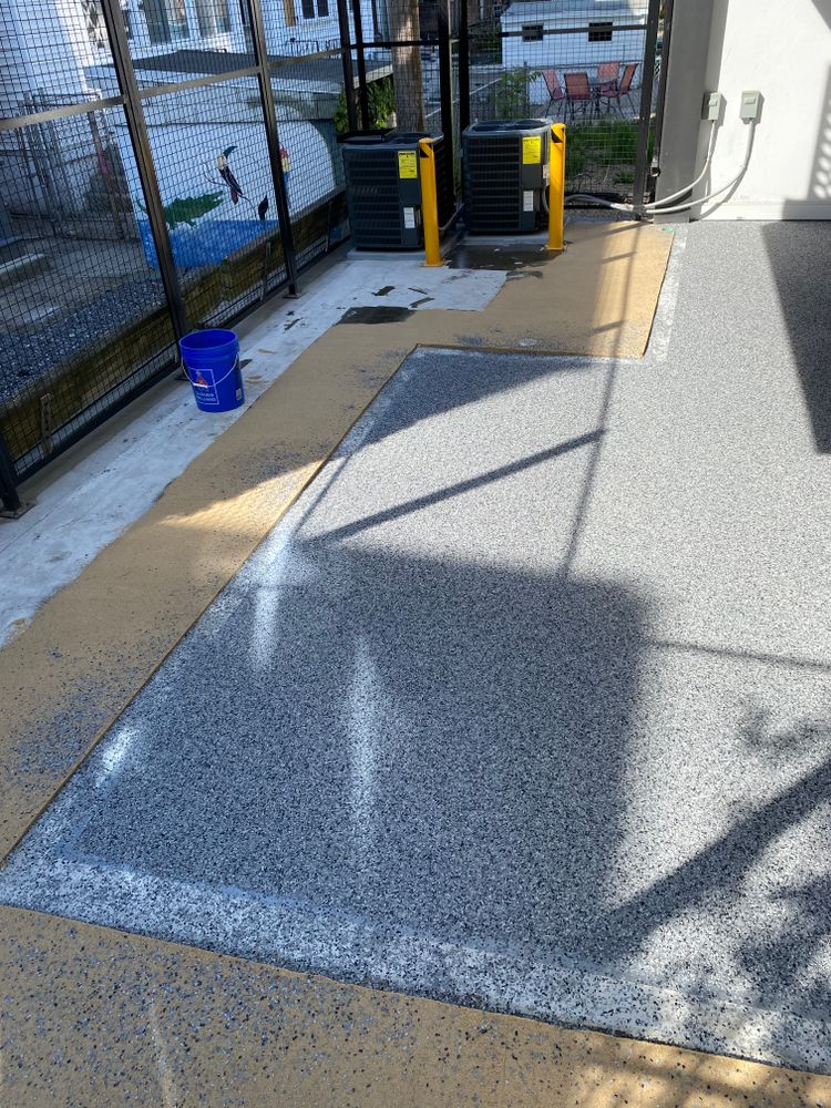 Epoxy Floor Coating for Pope Contracting Services in Fall River, MA