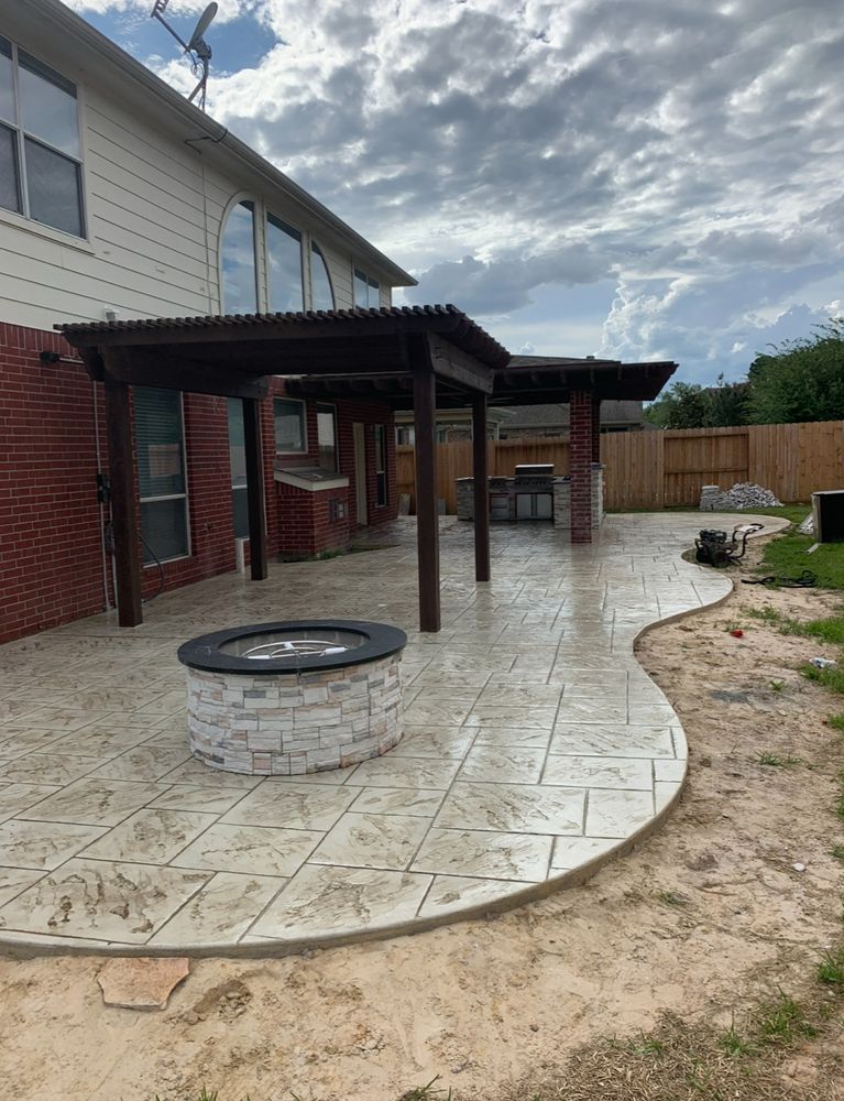 Patios for Texas Curb N Borders in Houston, TX