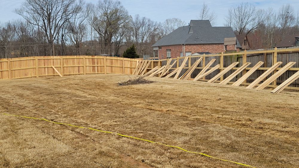 Recent work for Patriot Fence  in Oakland, TN