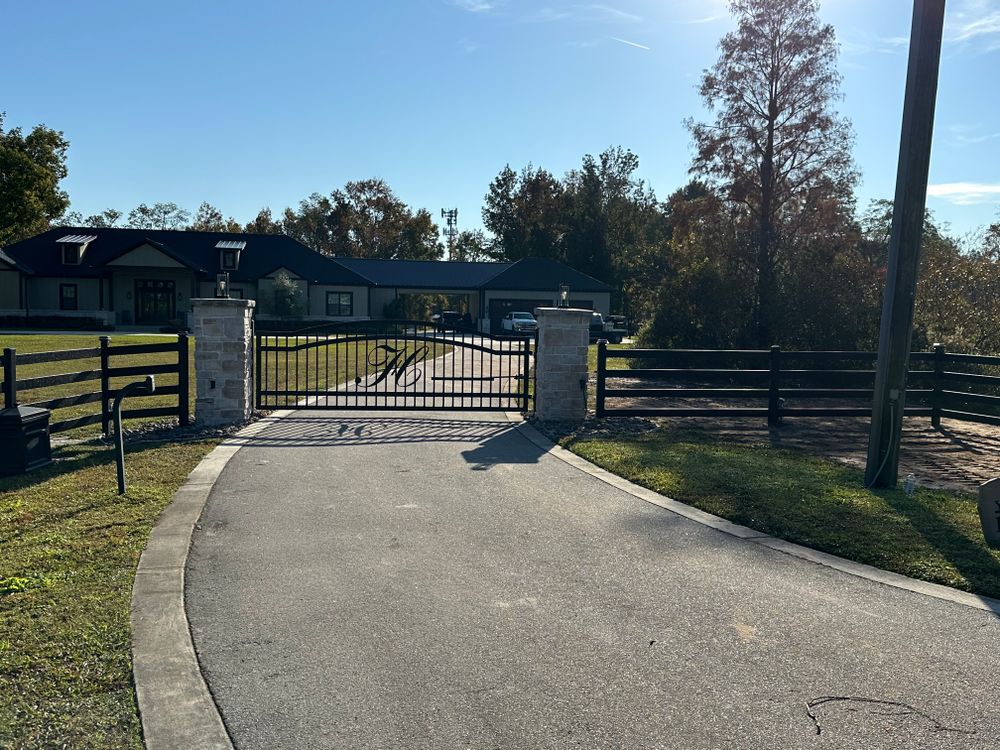 Buckley All Steel Fence for Allbritton's Outdoor Solutions Inc in Geneva, FL