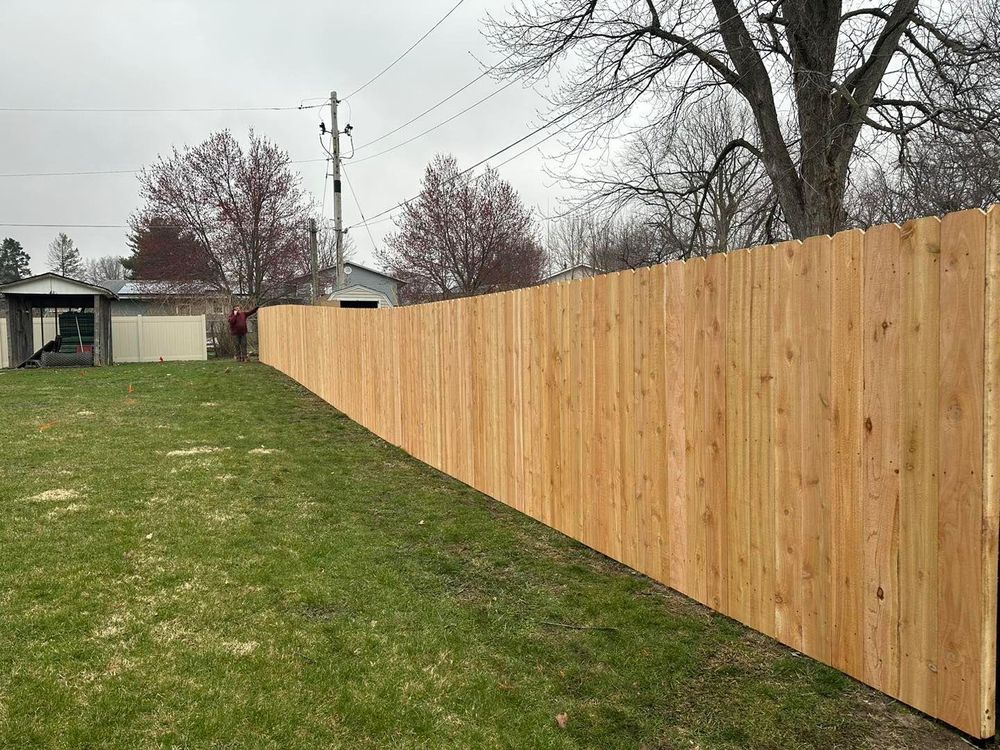 Fence Installation for Illinois Fence & outdoor co. in Kewanee, Illinois