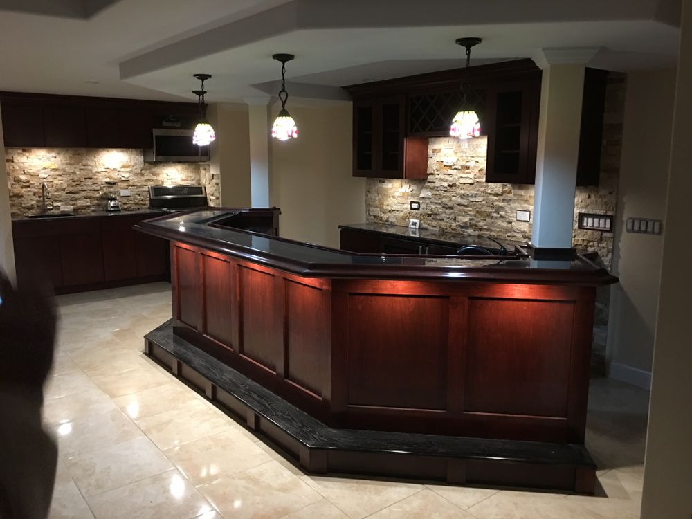 Custom Made Bars for First Class Home Remodelers Inc in McHenry, IL