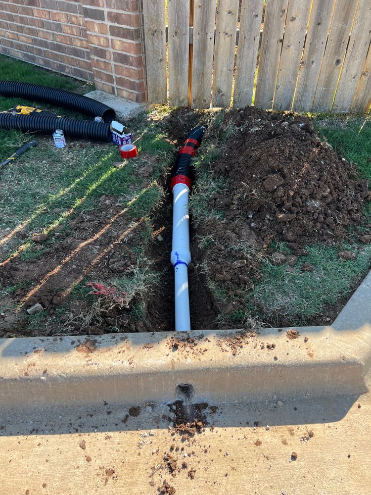 Underground Drains/Utilities for BW Concrete Contracting LLC in Fort Worth, TX