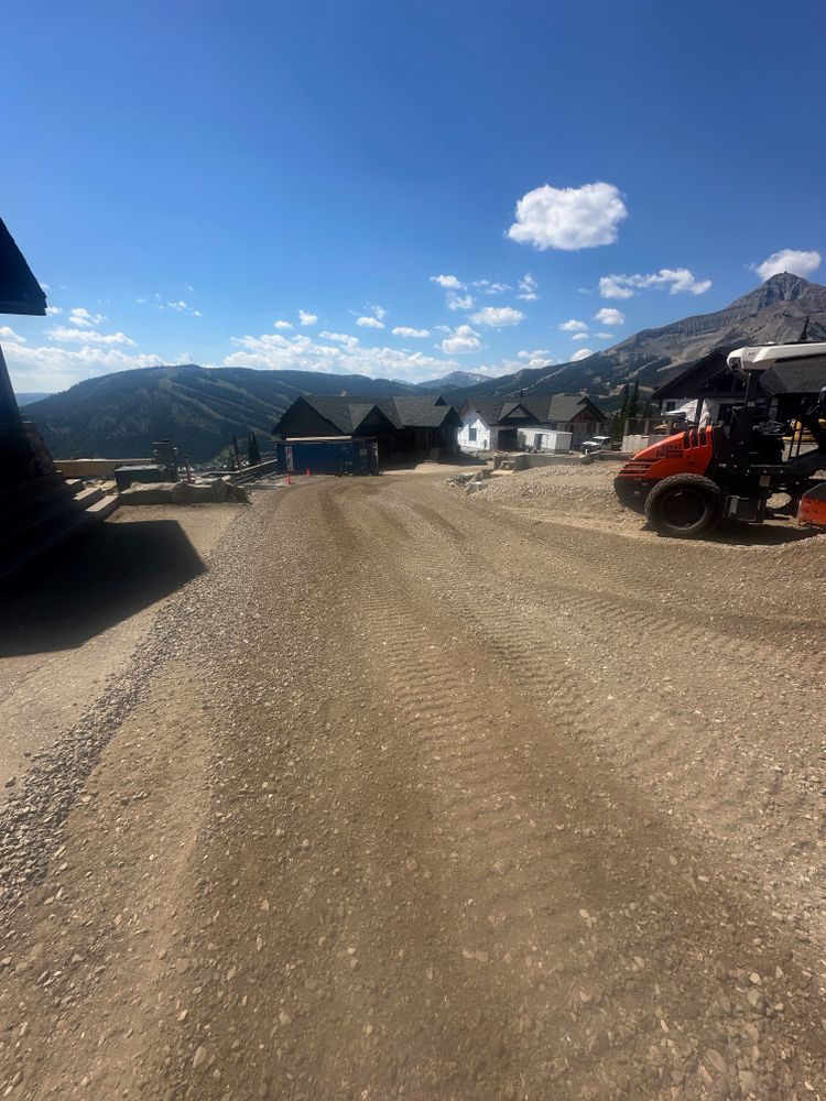 Dirt Work for R&H Homes in Bozeman, MT