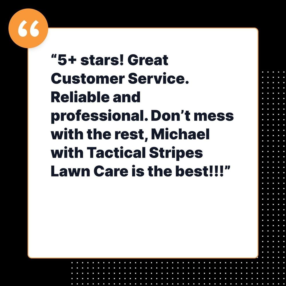 instagram for Tactical Stripes Lawn care in Uniontown, OH