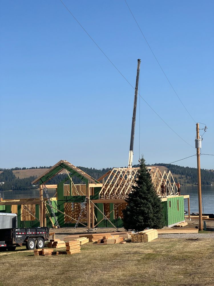 Framing for R&H Homes in Bozeman, MT