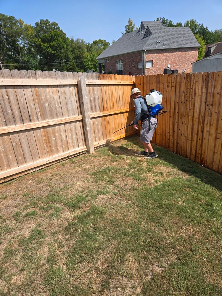 Fence staining for Patriot Fence  in Oakland, TN