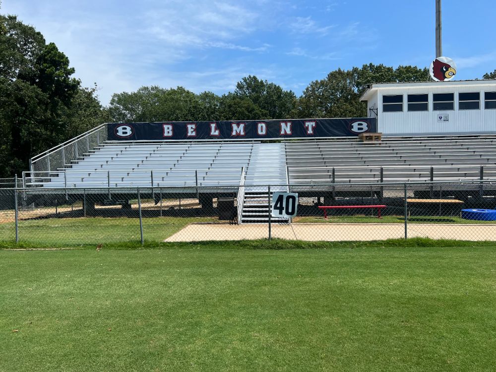 Bleacher Restoration/Cleaning for FunderFlow Commercial and Residential Pressure Washing Inc in Tupelo, MS