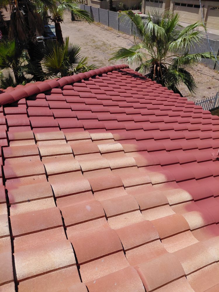 Roof tile spraying  for AZ Horizon Painting in Phoenix, AZ