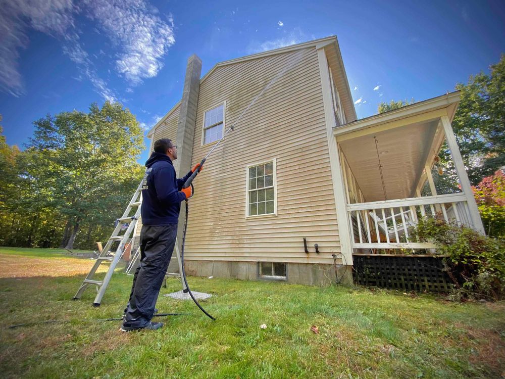 Window Cleaning for LeBlanc’s Property Solutions in Lee, NH