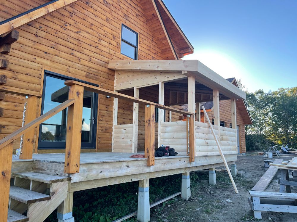 Enhance your outdoor space with our custom home construction team, specializing in personalized deck design and expert craftsmanship to create a beautiful, functional extension tailored to your home's aesthetic. for McKenna General Contracting in Readfield, ME