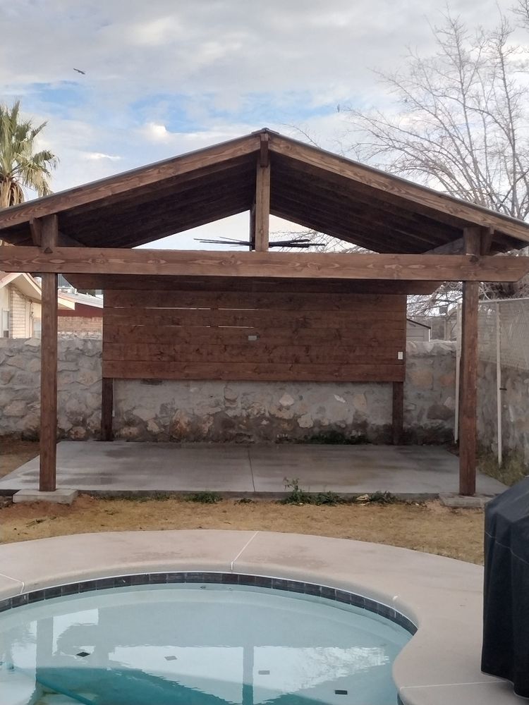 Enhance your outdoor living space with our expert deck & patio installation service, providing custom designs and professional construction for beautiful, durable patios that perfectly complement your home. for Delatorre Construction in El Paso, TX