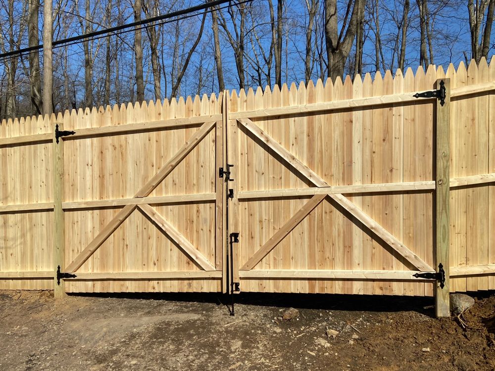Our expert team provides reliable gate installation and repair services, ensuring enhanced security and aesthetic appeal for your home. We guarantee durable solutions tailored to your property's unique needs. for Fairchild Fencing in Byron, MN