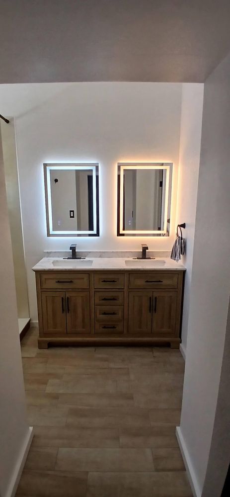 Epoxy Flooring for King's Tile LLC Bathroom Remodeling in El Paso, TX