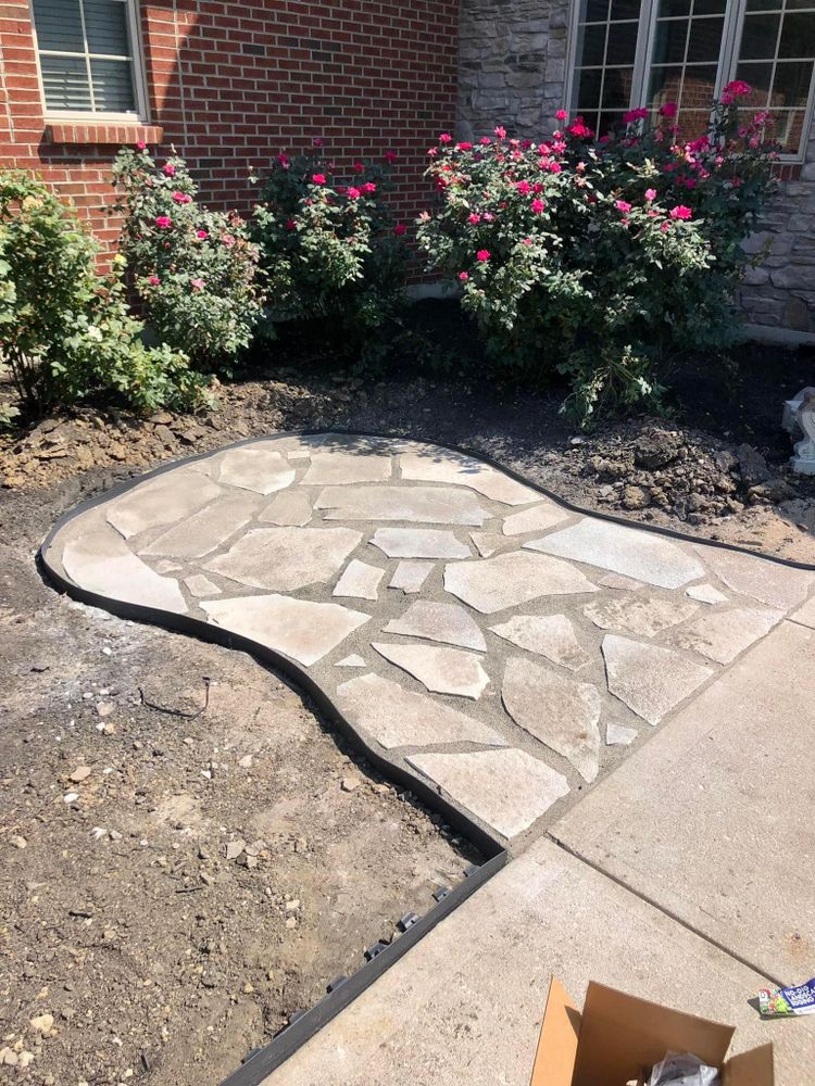 At OCC we strive to create outstanding outdoor hard scapes. Retaining walls, paver Patios, flagstone, entertainment areas we got it covered! for OneCallCuts in Middletown, OH