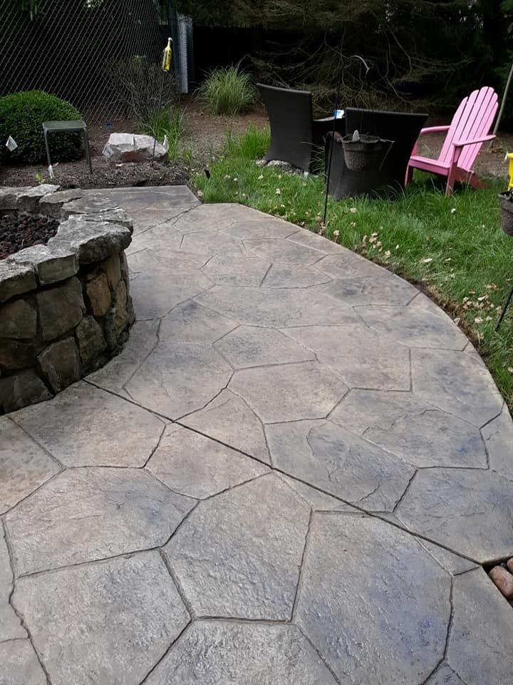 We offer stamped concrete installation to enhance your home's aesthetic appeal with customizable patterns and colors, providing a durable and cost-effective alternative to traditional materials like brick or stone. for Blevins Concrete in Greencastle, IN