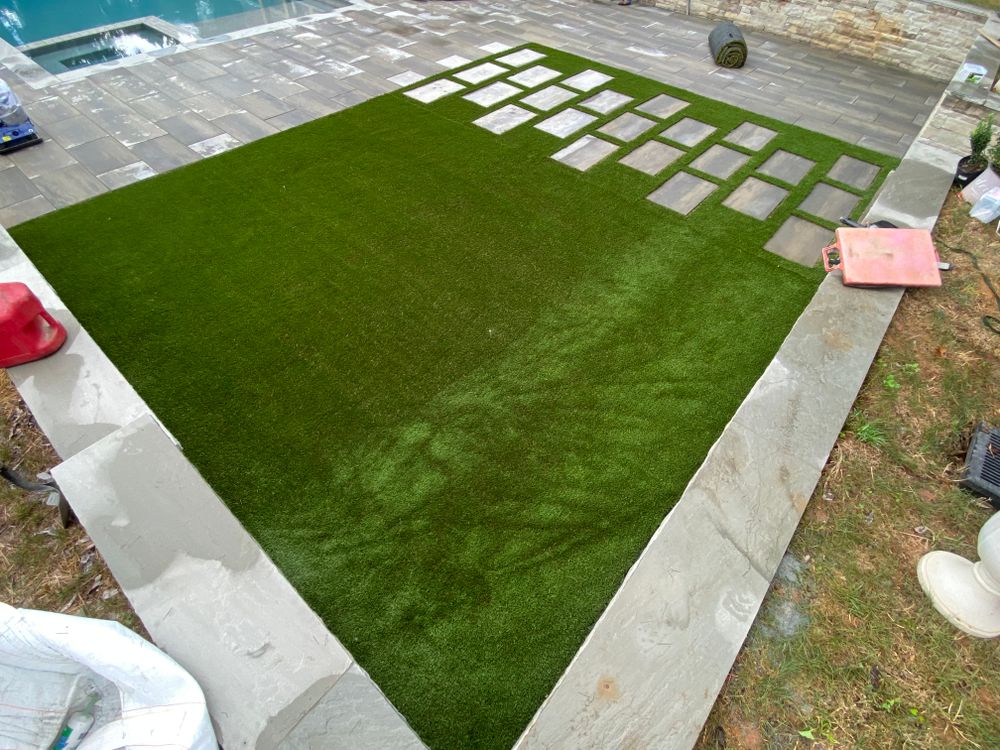 Artificial turf  for JAD LANDSCAPE LLC in Conyers, GA