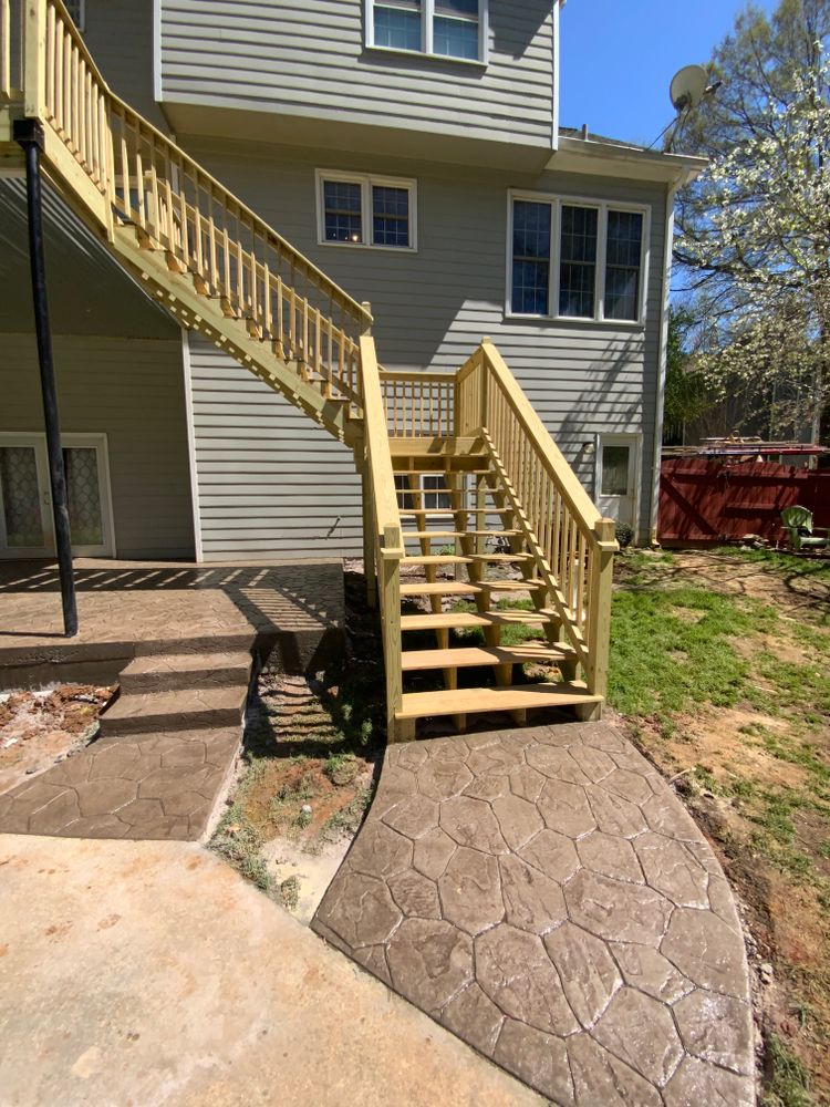 Decking work for Compadres Concrete in Griffin, GA