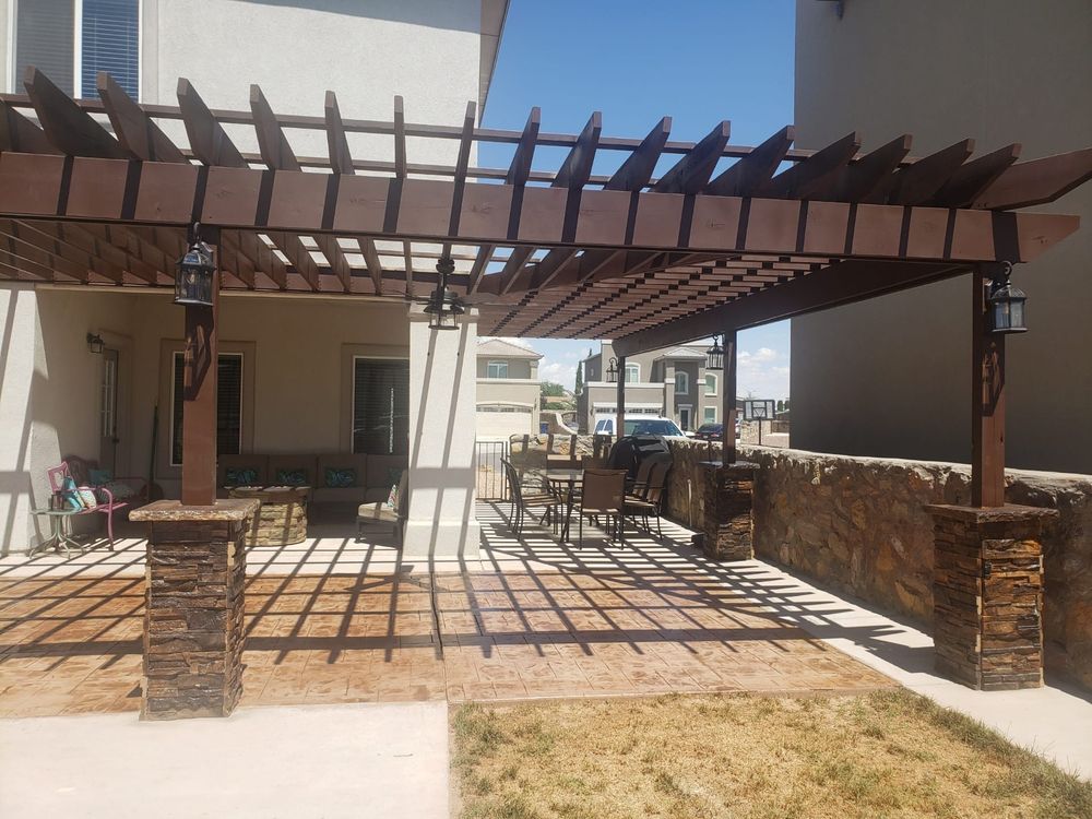 We provide exceptional patio design and construction services to enhance your outdoor living space. From concept to completion, we create custom patios that are both beautiful and functional. for ADM Landscaping & Irrigation LLC in El Paso,  TX