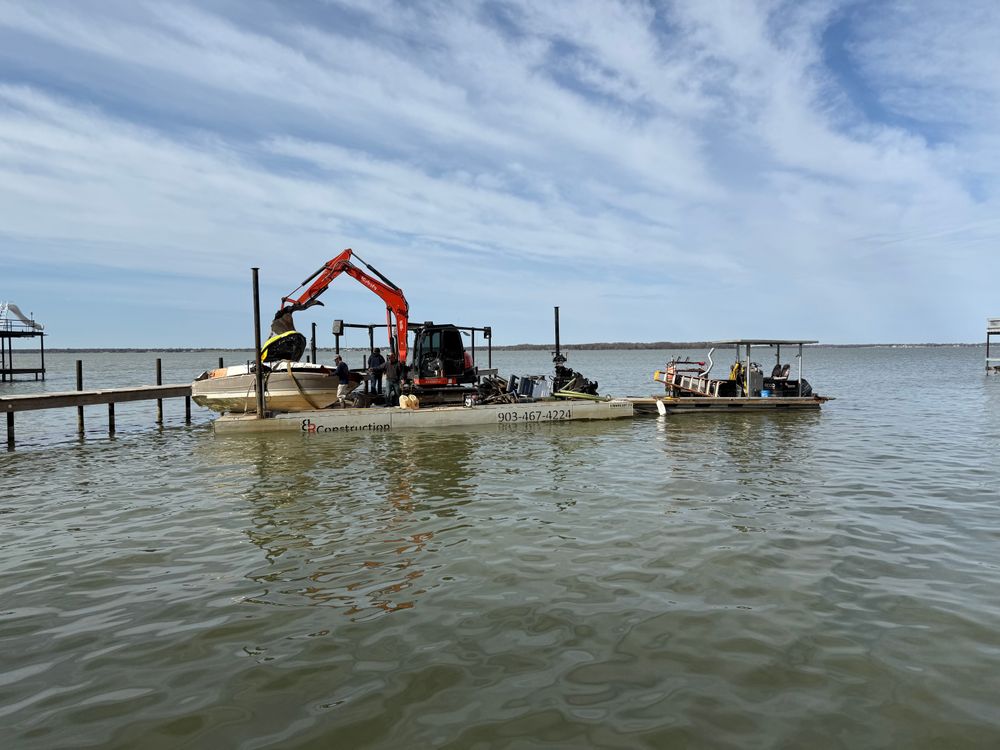 Emergency Boat Recovery for BR Construction LLC in Corsicana, TX