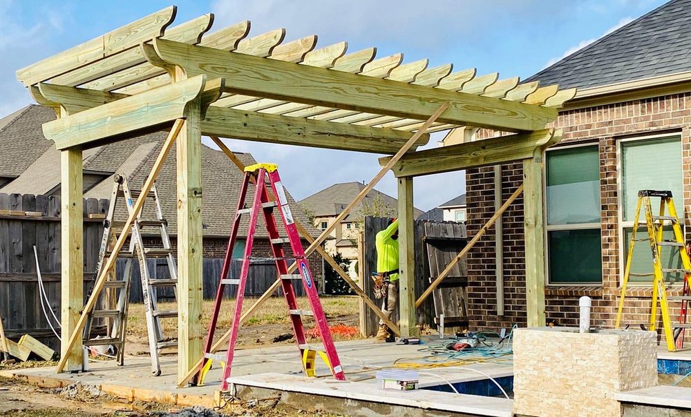 Pergolas for Sunset Coastal Innovations in Galveston County, TX