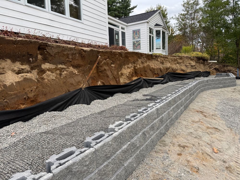 Retaining Wall for AFH Earthworks in Madison, NH