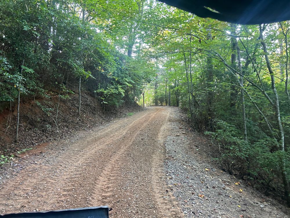 Driveway scraping for The Gravel Guy in Blairsville, GA