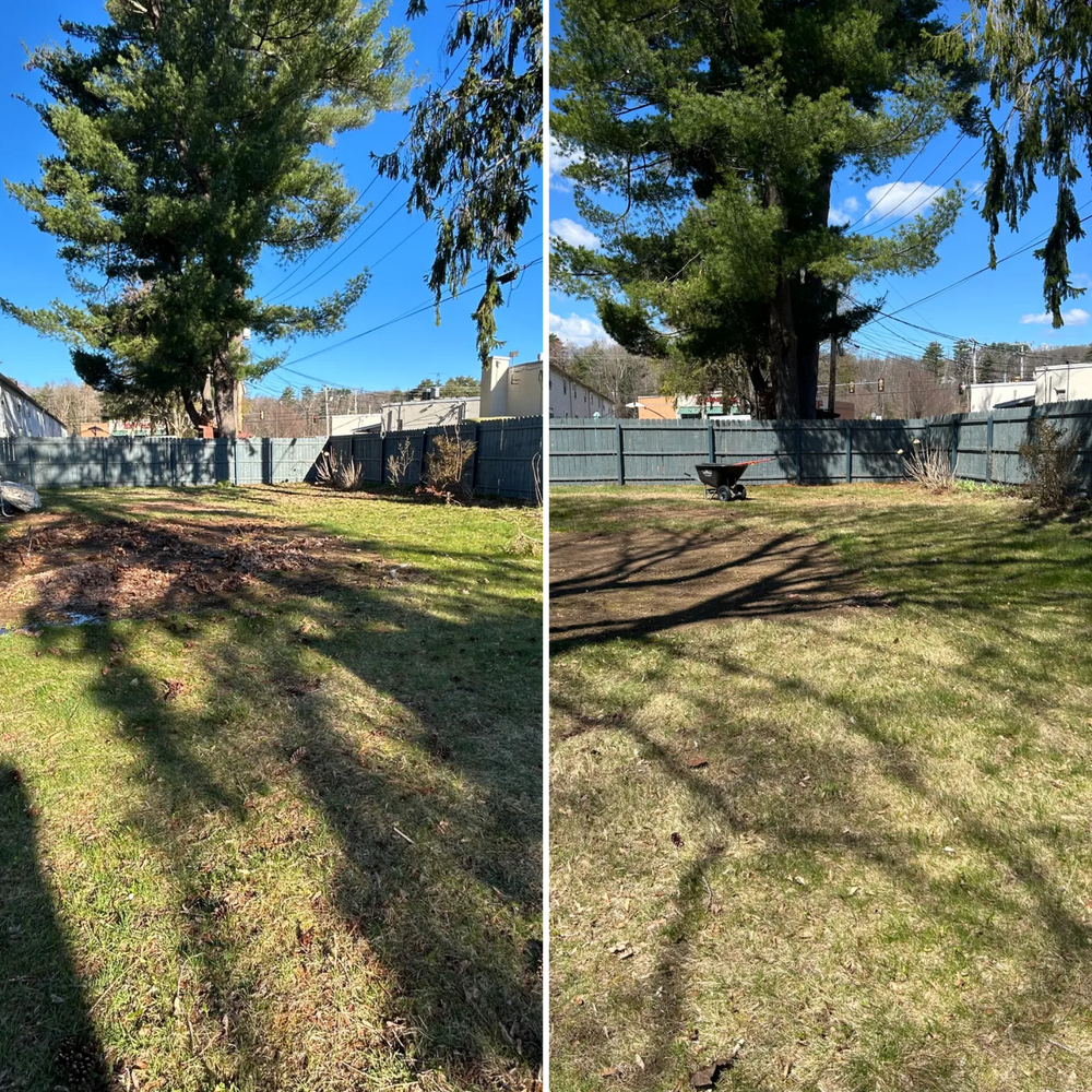 Our fall and spring clean up service ensures your yard is pristine year-round by removing debris, pruning plants, and maintaining gardens for a healthy, vibrant outdoor space. for Harper’s Landscaping & Mowing in Ware, MA