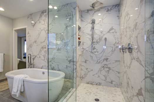 Transform your bathroom with our expert shower tiling service. We specialize in precision stone fabrication and installation, ensuring a durable, elegant finish that enhances your home's aesthetic and value. for Elite Marble & Granite in Paterson, NJ