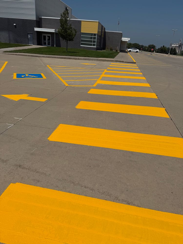 All Photos for Midwest Line Striping LLC in Spirit Lake, IA