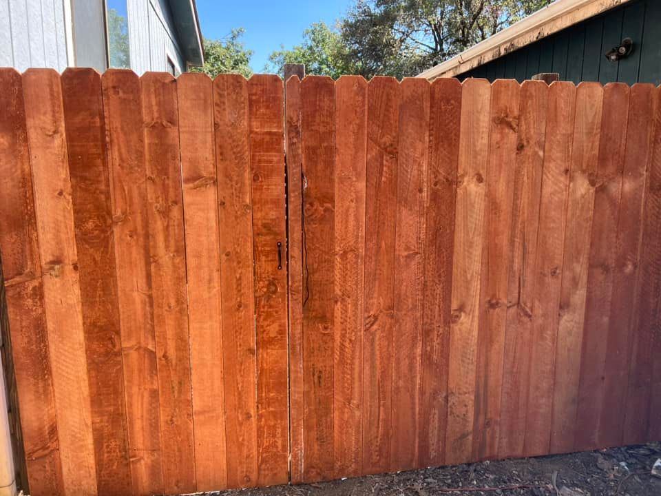 Enhance your home's outdoor space with our expert fencing repair and installation services, seamlessly complementing our deck & patio installation for a cohesive and beautiful backyard retreat. for Stanisloo’s Landscaping and Services in Potter Valley, CA
