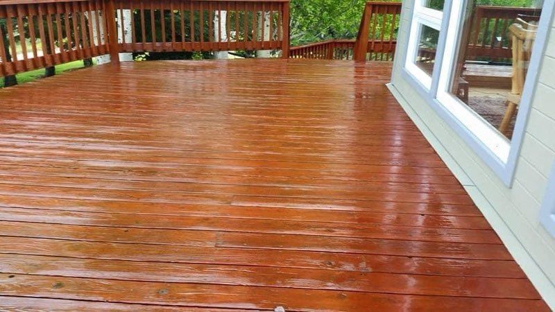 Deck Staining for Mike's Custom Painting in Kissee Mills, MO