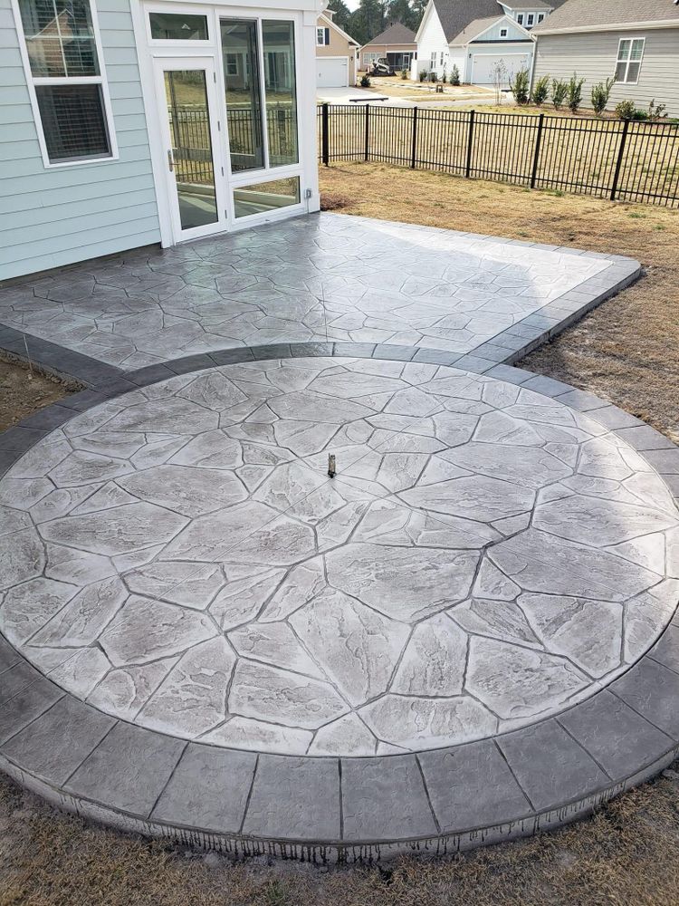  Stamped Concrete for Rock Solid Custom Concrete in Wilmington, NC
