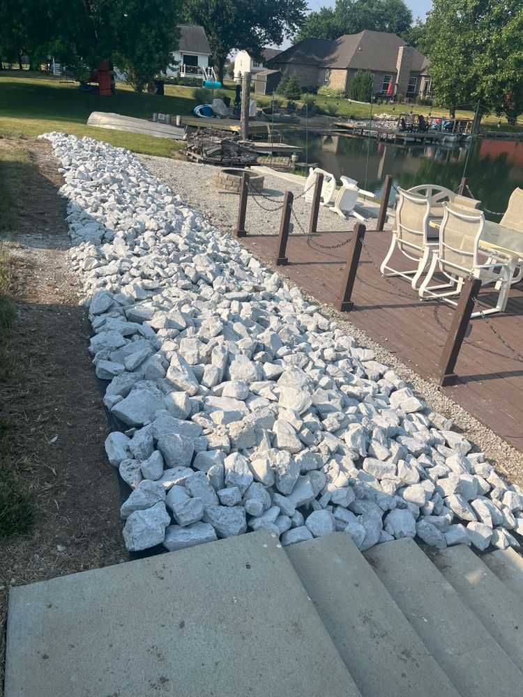 Enhance your outdoor space with our expert hardscaping services, including patios, walkways, and retaining walls. Transform your yard into a stunning and functional retreat that complements your home's style. for Prestige Landscaping & Lawn Services LLC in Anderson, IN