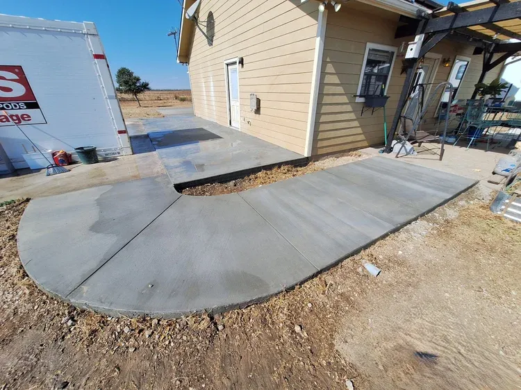 Our sidewalk installation services create durable, attractive walkways for your home using efficient concrete pumping, ensuring precise placement, faster completion, minimal mess, and long-lasting results you can trust. for Leo's Concrete Crew in Elgin, TX