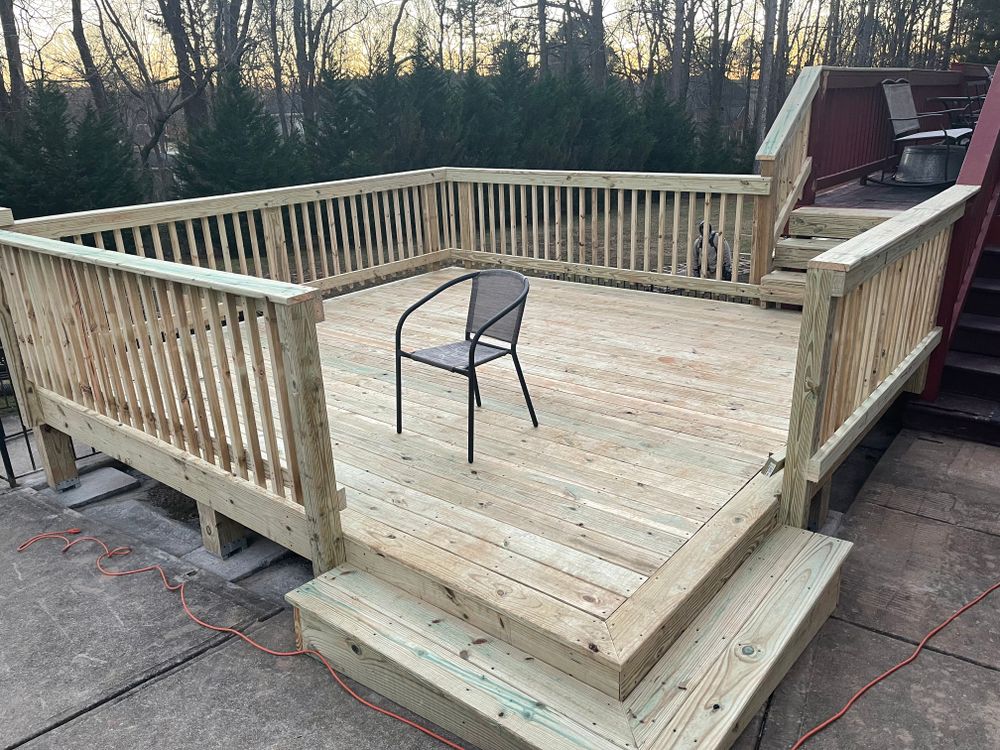 Decking work for Compadres Concrete in Griffin, GA