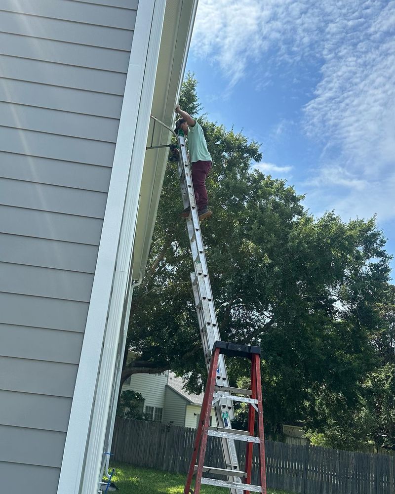 Our professional gutter maintenance service ensures that your gutters are free from debris and working efficiently, protecting your home from water damage and maintaining its structural integrity in the long term. for Cisne's LLC in Charleston, SC