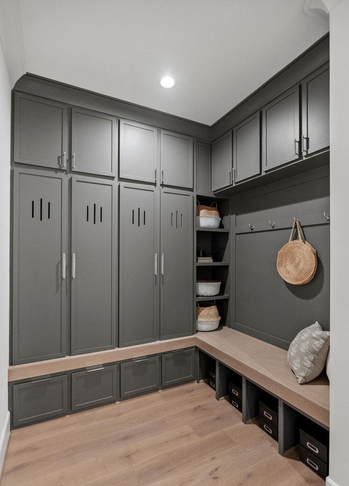 Transform your entryway with our custom mudbenches, designed to maximize organization and add style. Perfect for storing shoes, coats, and accessories while enhancing the functionality of your home’s entrance. for Quality Trim NC in Raleigh, NC