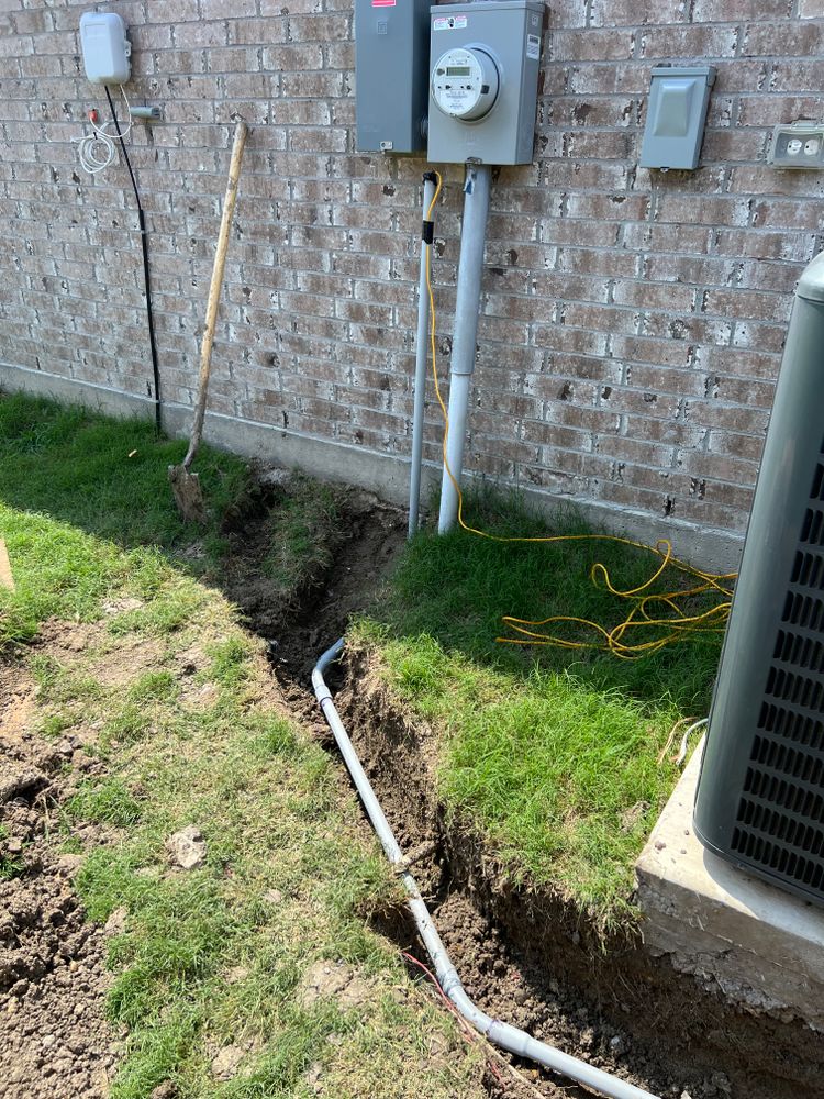 Underground Drains/Utilities for BW Concrete Contracting LLC in Fort Worth, TX