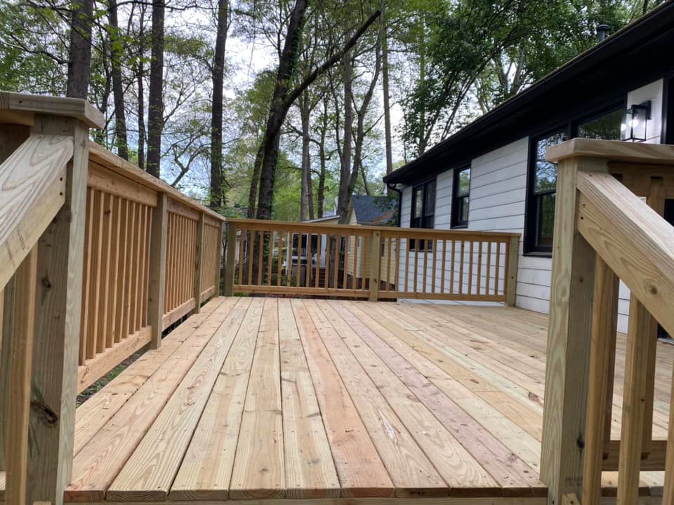 Our Deck Repair service offers homeowners the opportunity to restore and enhance their decks, ensuring safe and durable outdoor spaces for relaxation and entertainment. for Dillard Construction & Remodeling, LLC in Wendell, NC