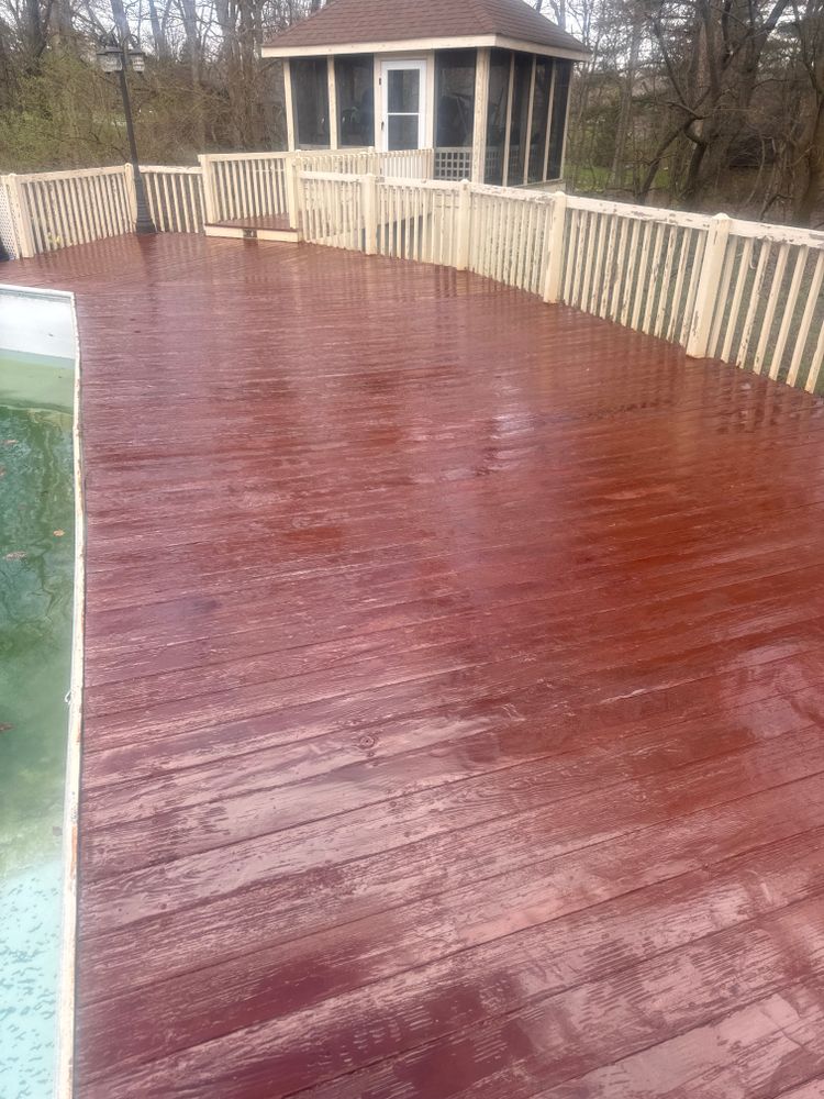 Staining for Risner Construction in De Motte, IN