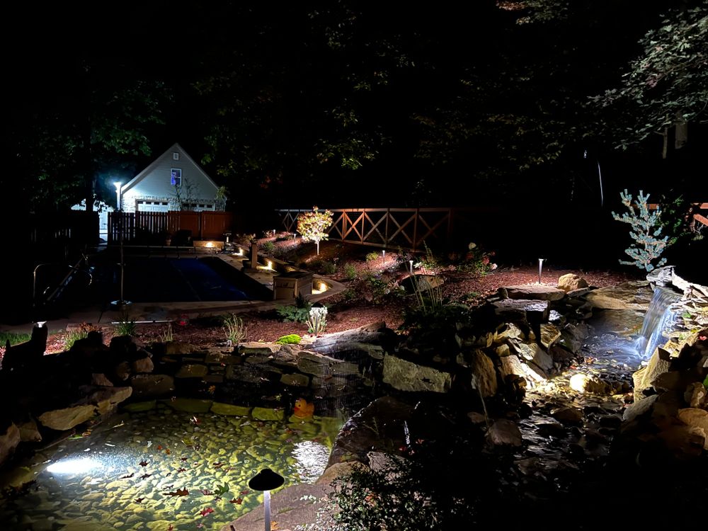 Landscape Lighting for Resnik Landscaping Services in New Kensington, PA