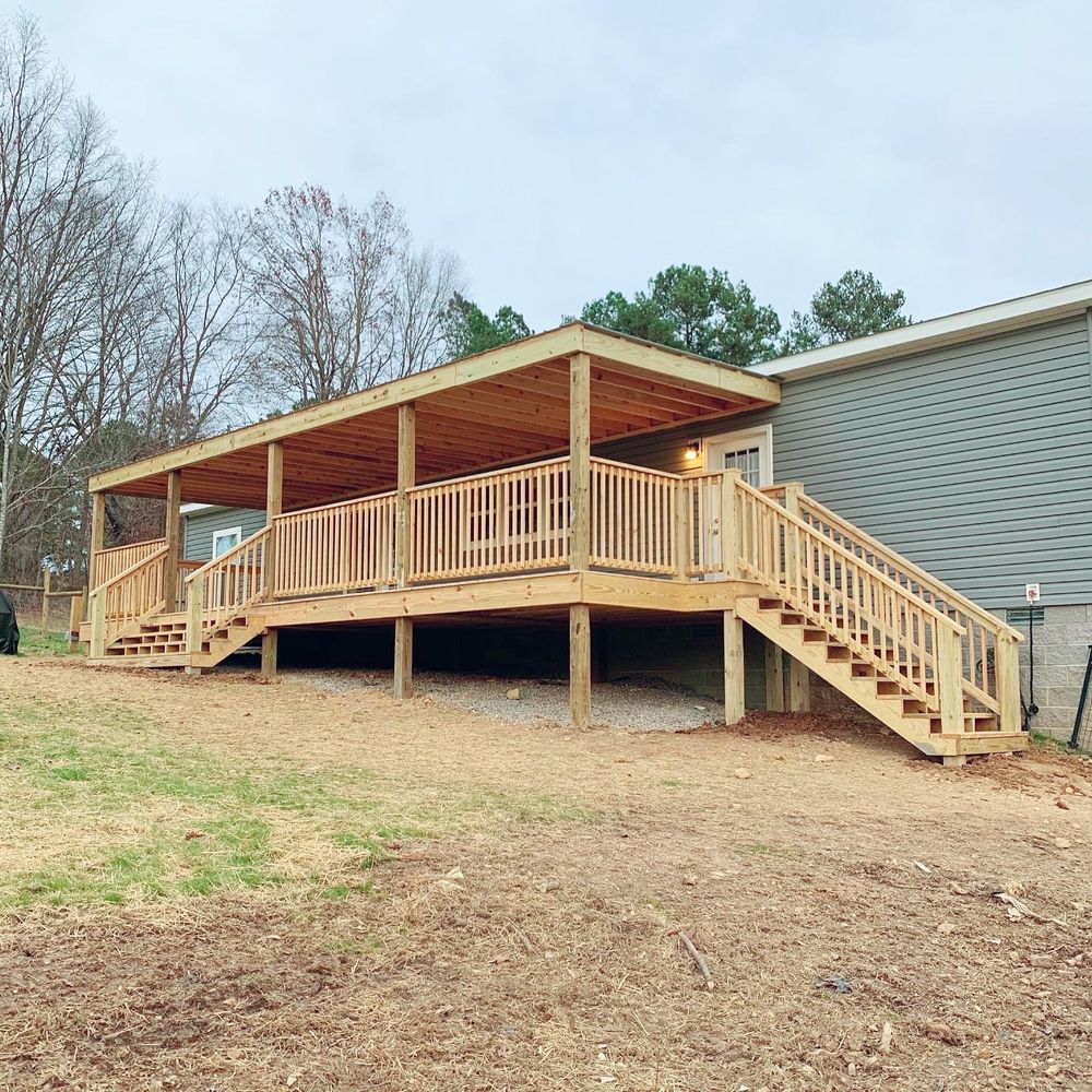 Enhance your outdoor space with our expert deck and patio installation services. We offer personalized designs, quality craftsmanship, and durable materials to create a beautiful extension of your home for relaxation or entertainment. for JDI Customs in Nashville, TN