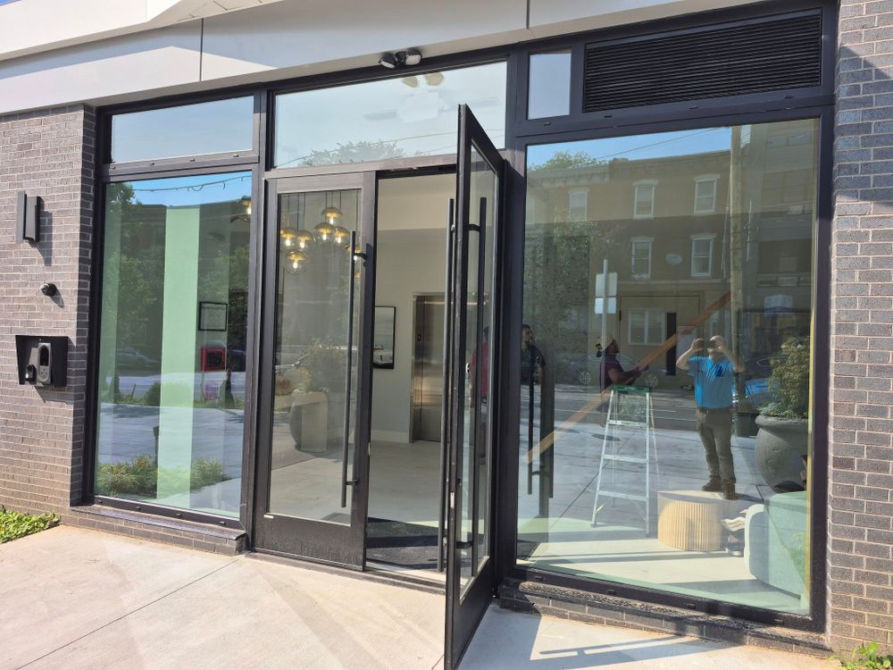 Enhance your home's entrance with our expert Storefront Glass Installation services, ensuring elegance and durability. Complement this upgrade with our exceptional deck & patio installation for a seamless outdoor living experience. for Omega Glass Philadelphia in Media, PA